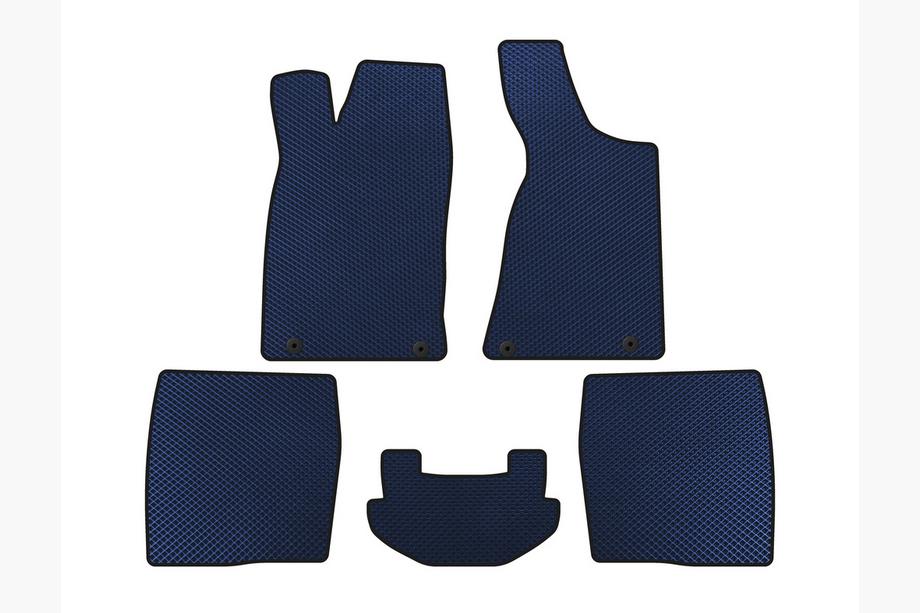 Audi 80/90 1987-1996 EVA floor mats (1987-1991, Sedan, Blue) Image