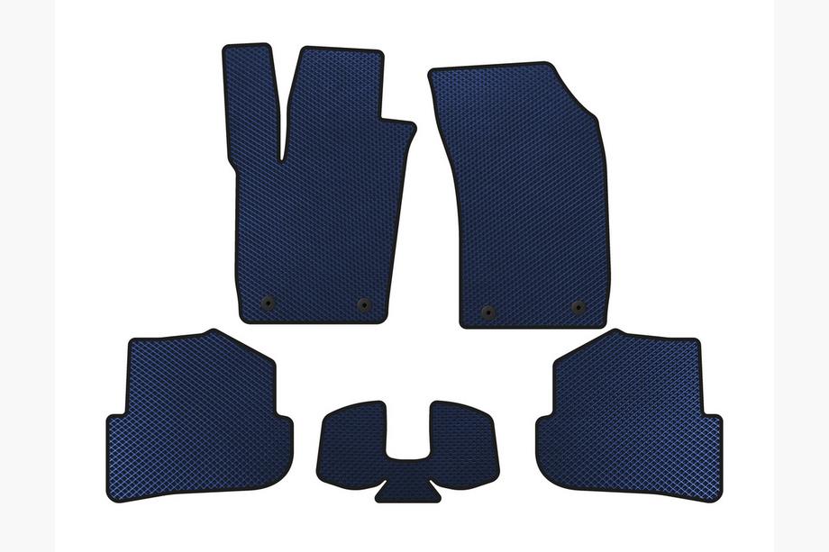 Audi A1 2010-2018 EVA Floor Mats (HB, 3-Door, Blue) Image