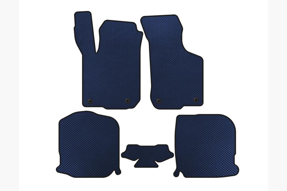 Audi A3 1996-2003 EVA Floor Mats (HB, 3-Door, Blue) Image