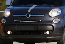 Fiat 500/500L 2013-2022 Chrome Grille Covers (Popstar, Stainless Steel) photo 8