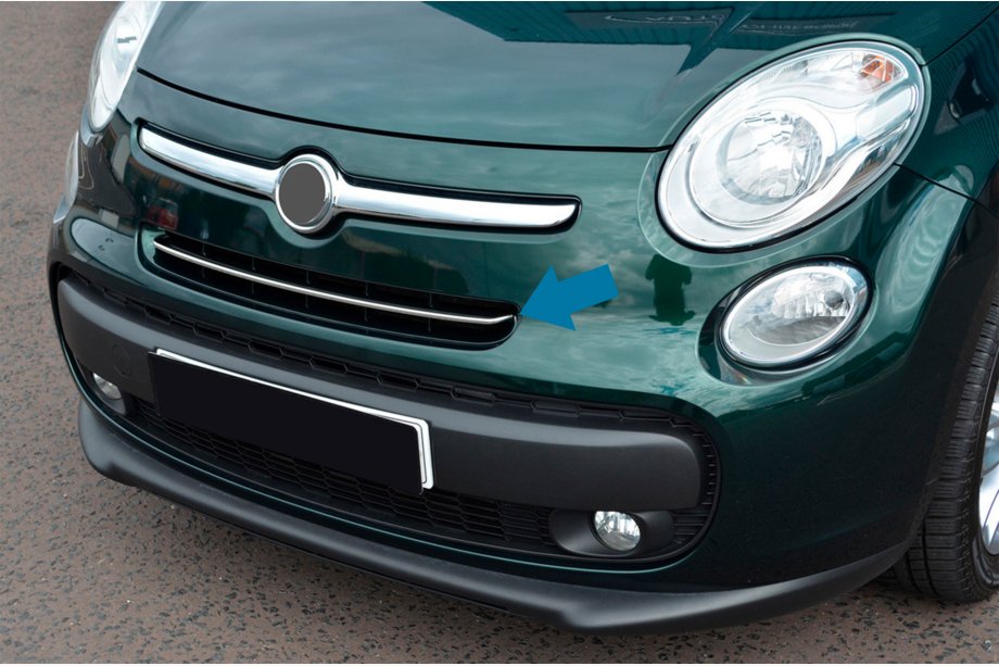 Fiat 500/500L 2013-2022 Chrome Grille Covers (Popstar, Stainless Steel) Image