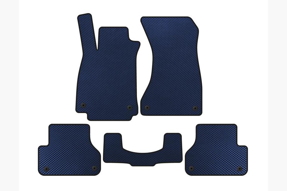 Audi A5 2016-2025 EVA Floor Mats V1 (Sportback, Blue) Image