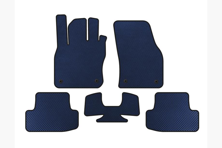 Audi Q2 2016- EVA Floor Mats (Blue) Image