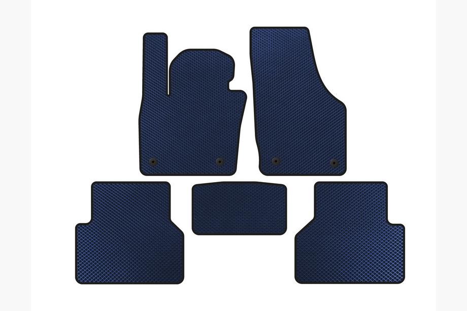 Audi Q3 2011-2019 EVA Floor Mats (Blue) Image