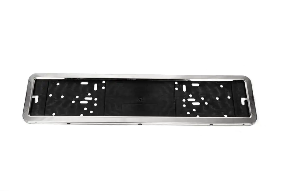 License Plate Frame Chrome (1 pc, Stainless Steel) Photo 2
