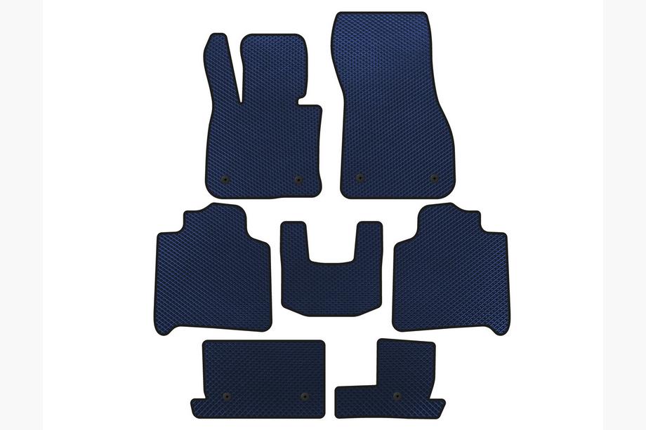 BMW 2 Series Active Tourer F45/F46 2014-2021 EVA Floor Mats (For F46, 3 Rows, Blue) Image