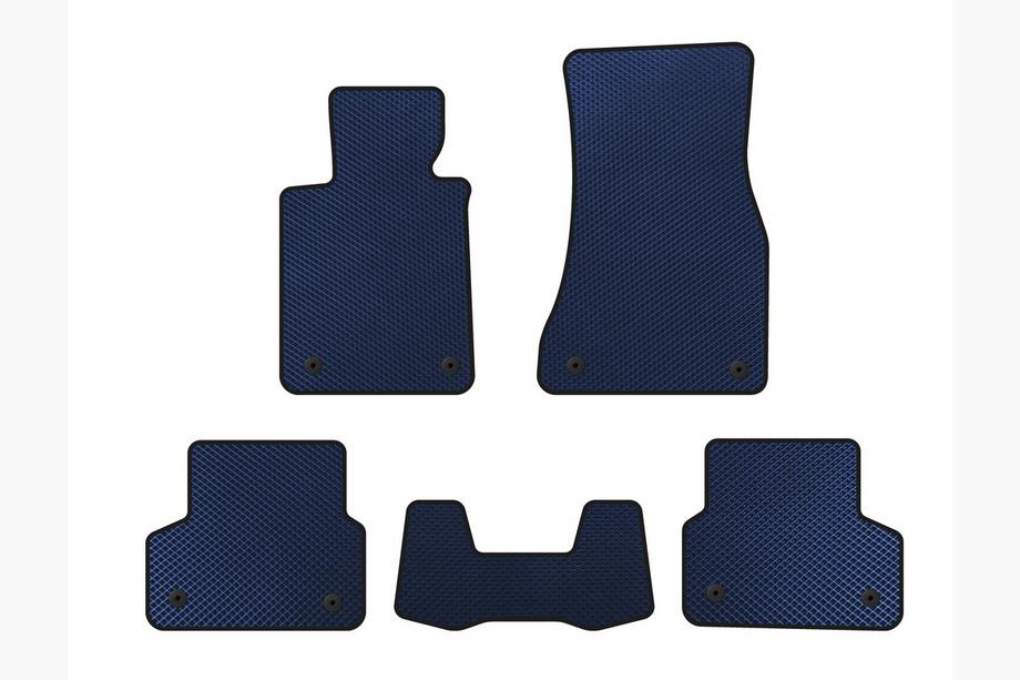 BMW 5 Series G30/G31 2017–2023 EVA Floor Mats (Blue) Image