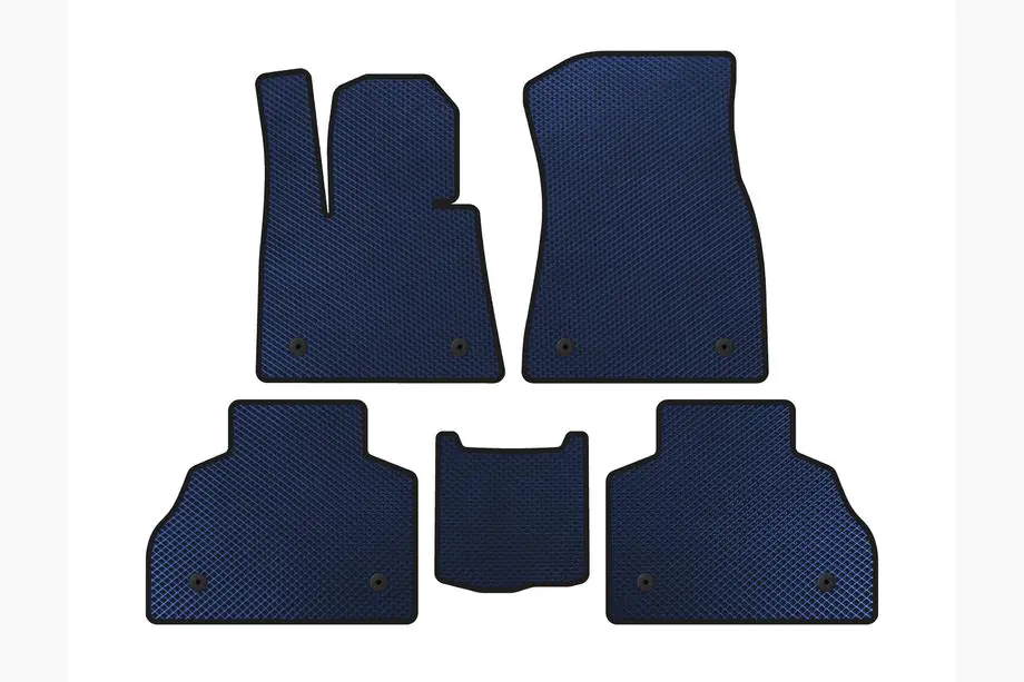 BMW X7 G07 2019- EVA Floor Mats (2 Rows, Blue) Image