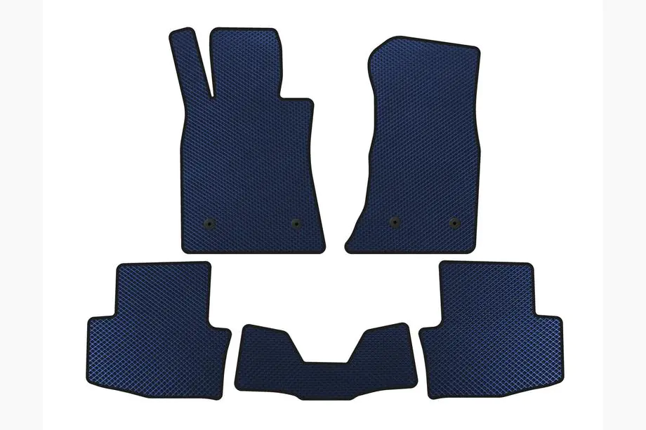 Cadillac ATS 2012-2019 EVA Floor Mats (SD, Blue) Image