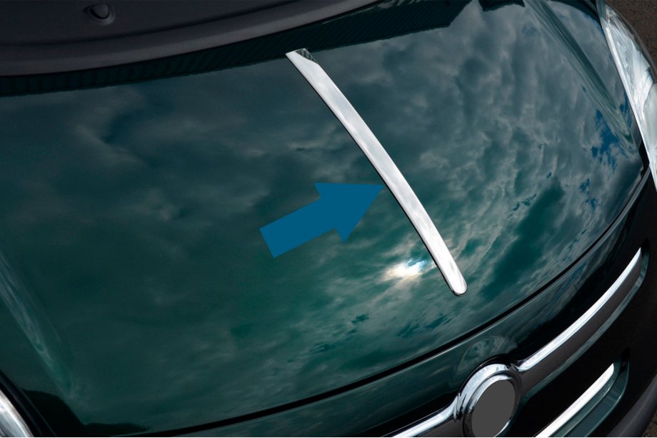 Fiat 500/500L 2013-2022 Hood strip (stainless steel) Photo 1
