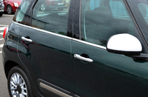 Fiat 500/500L 2013-2022 Window Trim Molding (6 pcs, Stainless Steel) photo 1