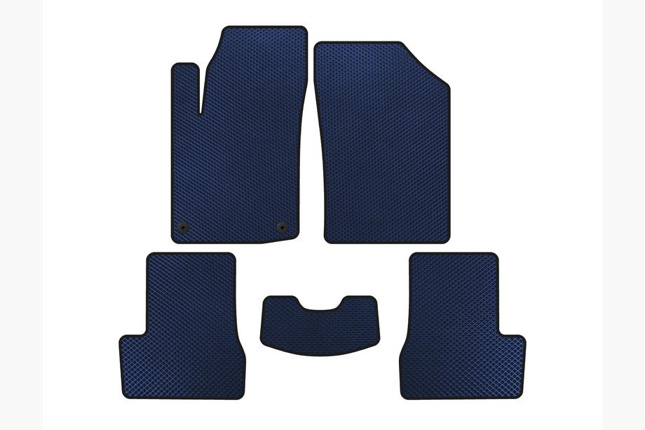 Citroen C-3 2009–2016 EVA Floor Mats (HB, Blue) Image
