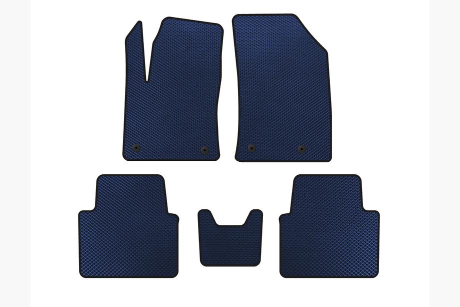 Citroen C-3 Aircross 2017-2024 EVA Floor Mats (Blue) Image