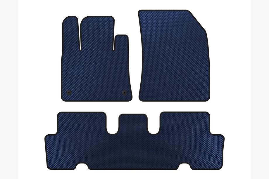 Citroen C-4 Picasso 2013–2022 EVA Floor Mats V1 (2 Rows, Blue) Image