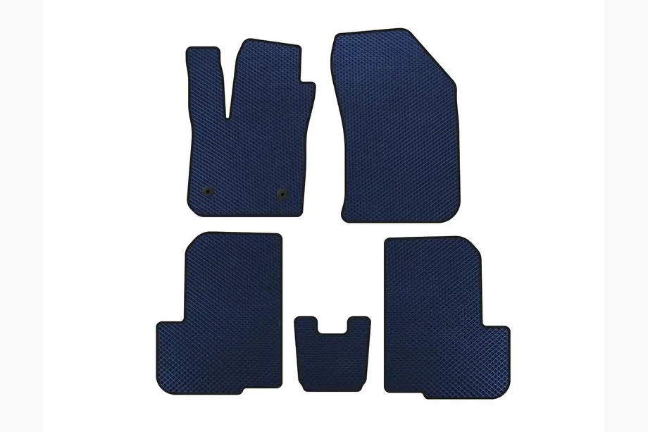 Dacia Lodgy 2012-2022 EVA Floor Mats (2 Rows, 7-Seater, Blue) Image