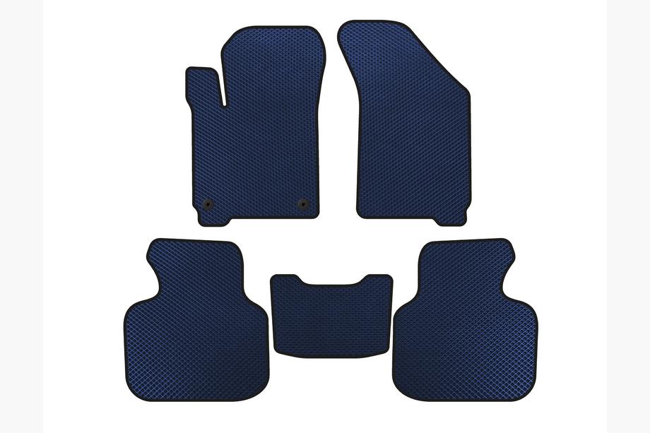 Dodge Journey 2008-2020 EVA Floor Mats (2011-2020, 7-Seater, Blue) Image