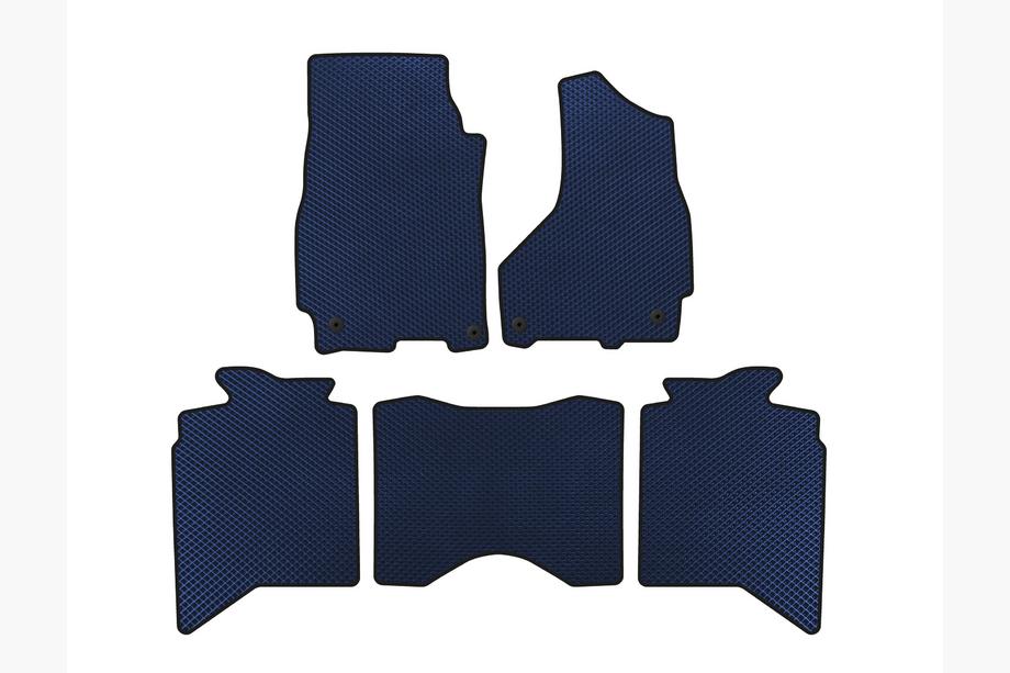 Dodge RAM (DS/DJ/D2) 2009–2024 EVA Floor Mats (2013+, 5-Seater, Blue) Image