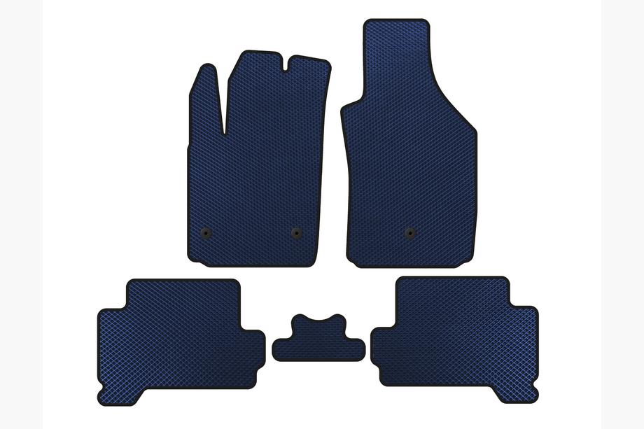 Fiat 500/500L 2013-2022 EVA Floor Mats (HB, Electric, Blue) Image