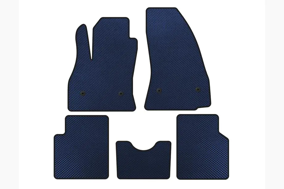 Fiat 500/500L 2013-2022 EVA Floor Mats (for 500L, Blue) Image