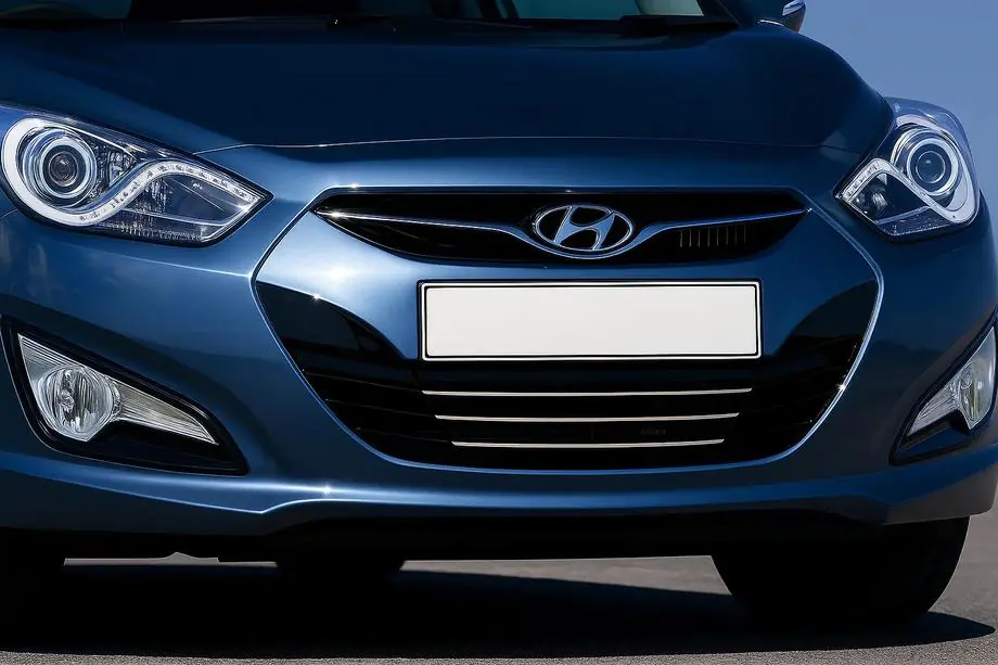 Hyundai I-40 2011-2019 Grille Covers (3 pcs, Stainless Steel) Image