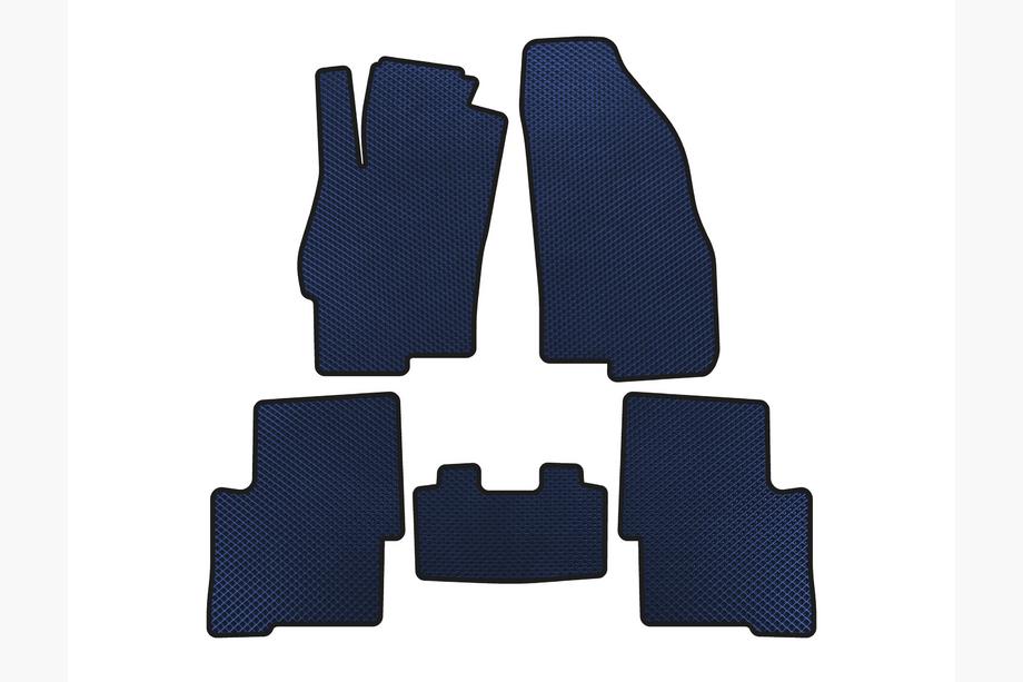 Fiat Linea 2006-2018 EVA Floor Mats (SD, Blue) Image