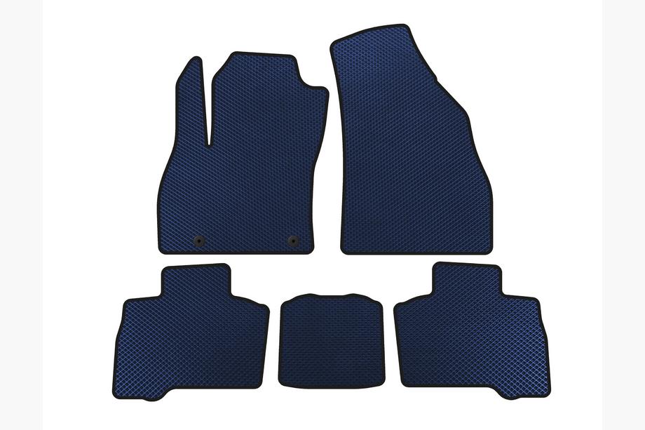 Fiat Fiorino/Qubo 2008-2024 EVA Floor Mats (for Qubo, 2016+, Blue) Image