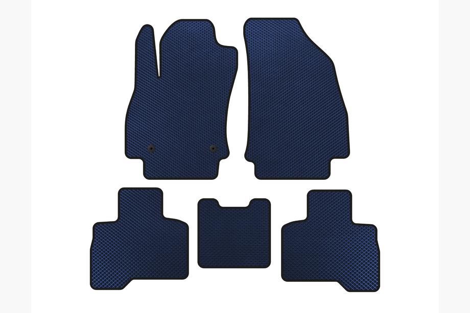 Fiat Fiorino/Qubo 2008-2024 EVA Floor Mats (For Qubo 2008-2016, Blue) Image