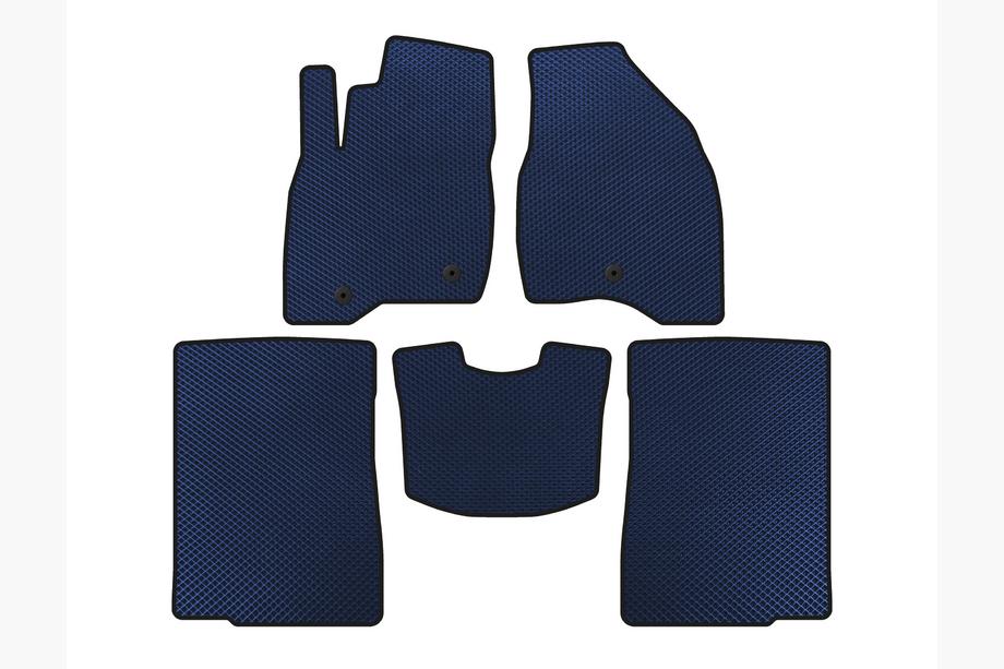 Ford Explorer 2011-2019 EVA Floor Mats (2015-2017, 2 Rows, 7-Seater, Blue) Image