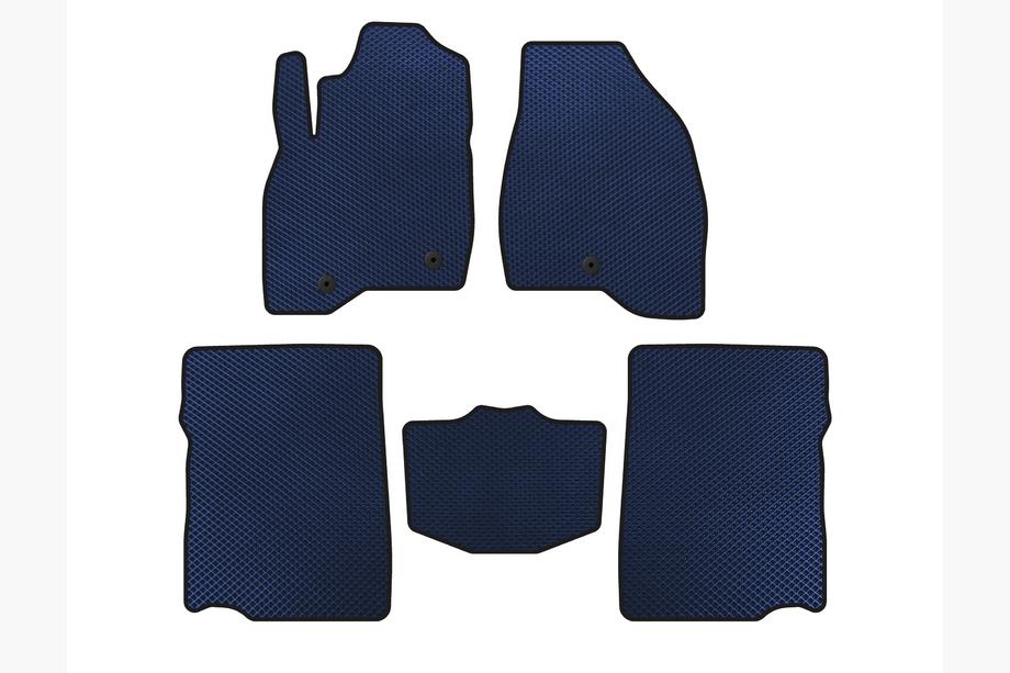 Ford Explorer 2011-2019 EVA Floor Mats (2017-2019, 2nd Row, 7-Seater, Blue) Image
