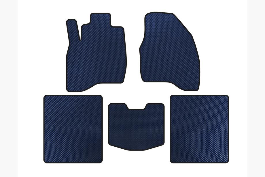 Ford Explorer 2011-2019 EVA Floor Mats (2015-2019, 5-Seater, Blue) Image