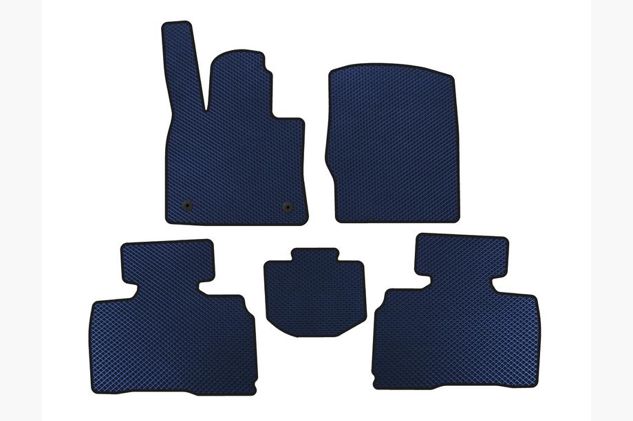 Ford Explorer 2019- EVA Floor Mats (2 Rows, 7-Seater, Blue) Image