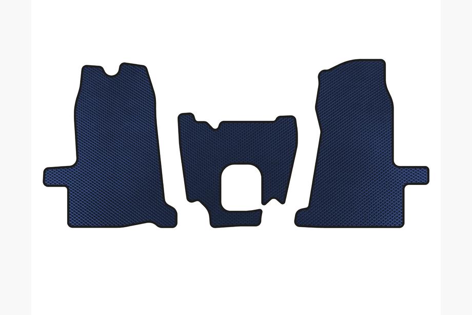 Ford Transit 2000–2014 EVA Floor Mats (2000-2006, 1+1, Manual, Blue) Image