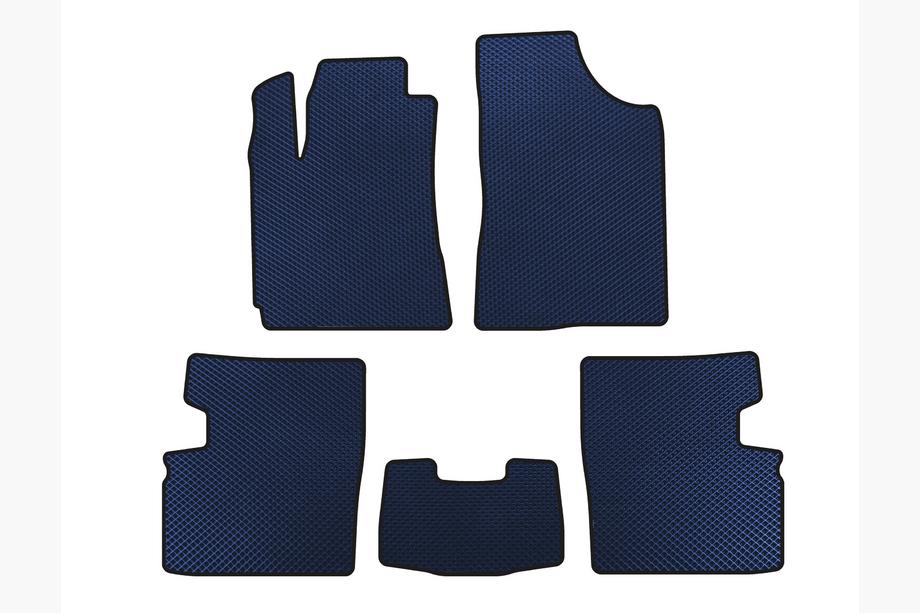 Geely Emgrand EC7 2009- EVA Floor Mats (2009-2014, HB, 5-Door, Blue) Image