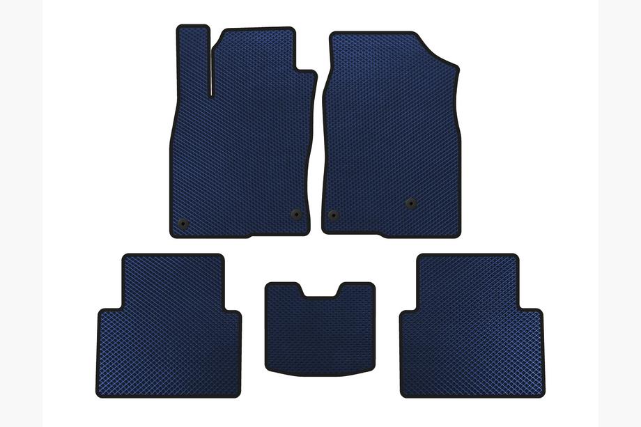 Honda Civic Sedan X 2016-2021 EVA Floor Mats (SD, Blue) Image