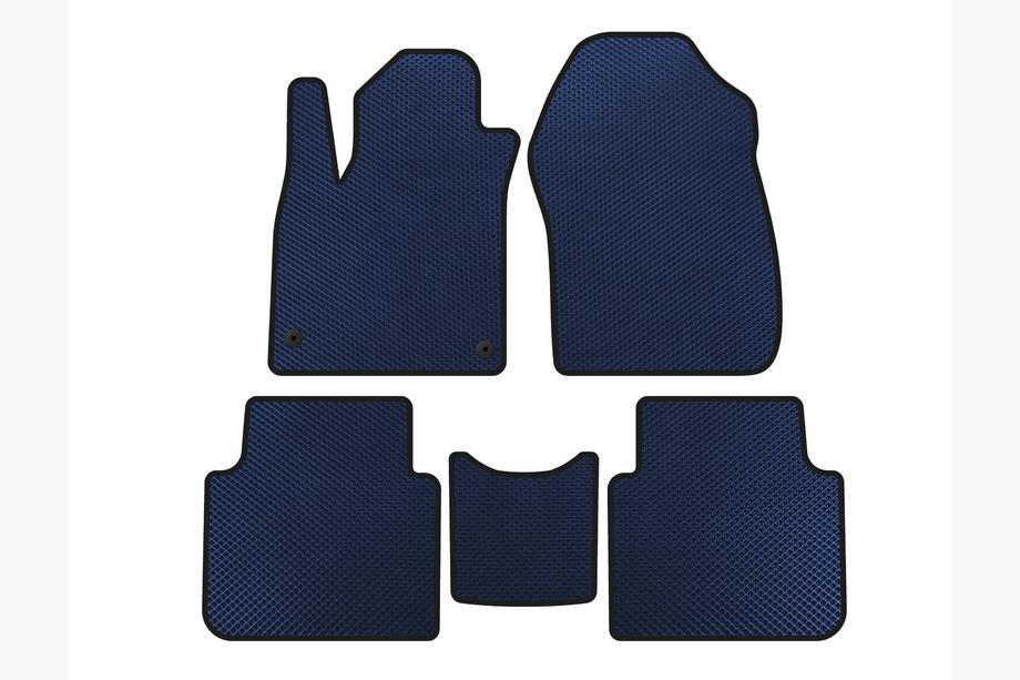 Honda CRV 2017-2022 EVA Floor Mats (7-Seater, Blue, 2020-2022) Image