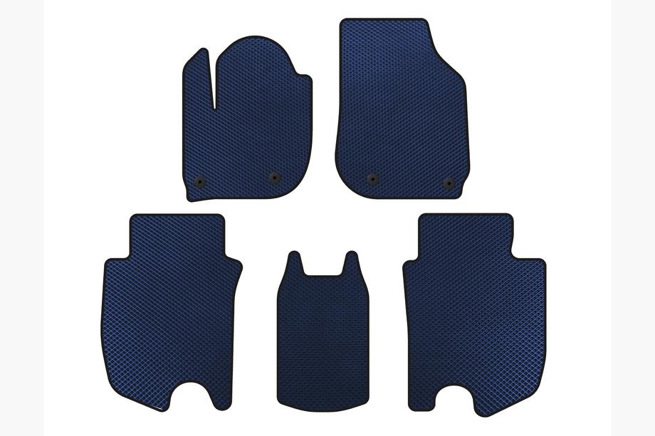 Honda FIT/Jazz 2014–2020 EVA Floor Mats (HB, Hybrid, Blue) Image