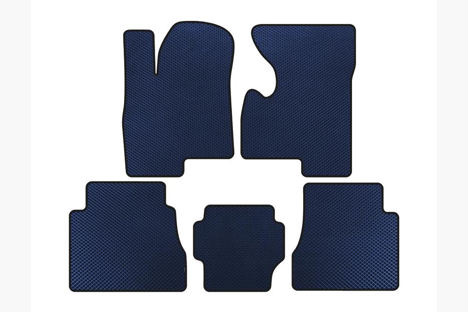 Hummer H2 2002-2009 EVA Floor Mats (Blue) Image