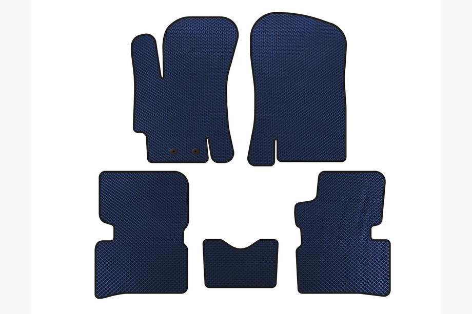 Hyundai Accent 2006-2010 EVA Floor Mats (SD, Blue) Image