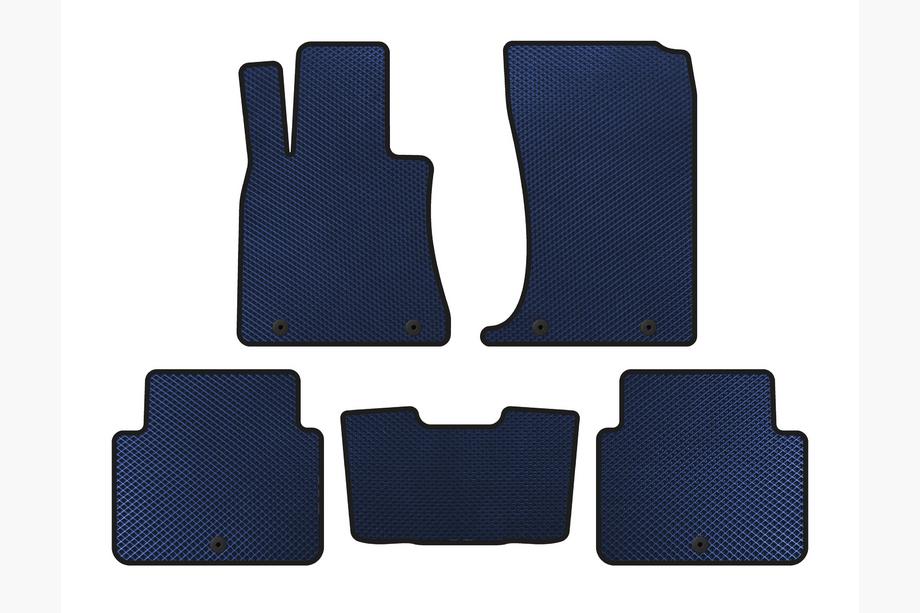 Hyundai Genesis DH 2013-2016 EVA Floor Mats (SD, Blue) Image