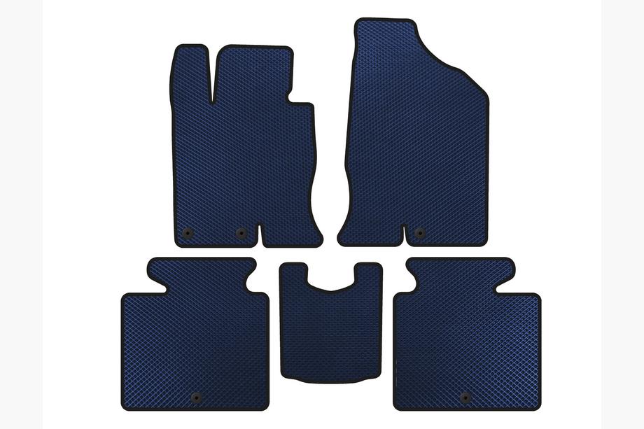 Hyundai Grandeur 2011-2017 EVA Floor Mats (SD, Petrol, Blue) Image
