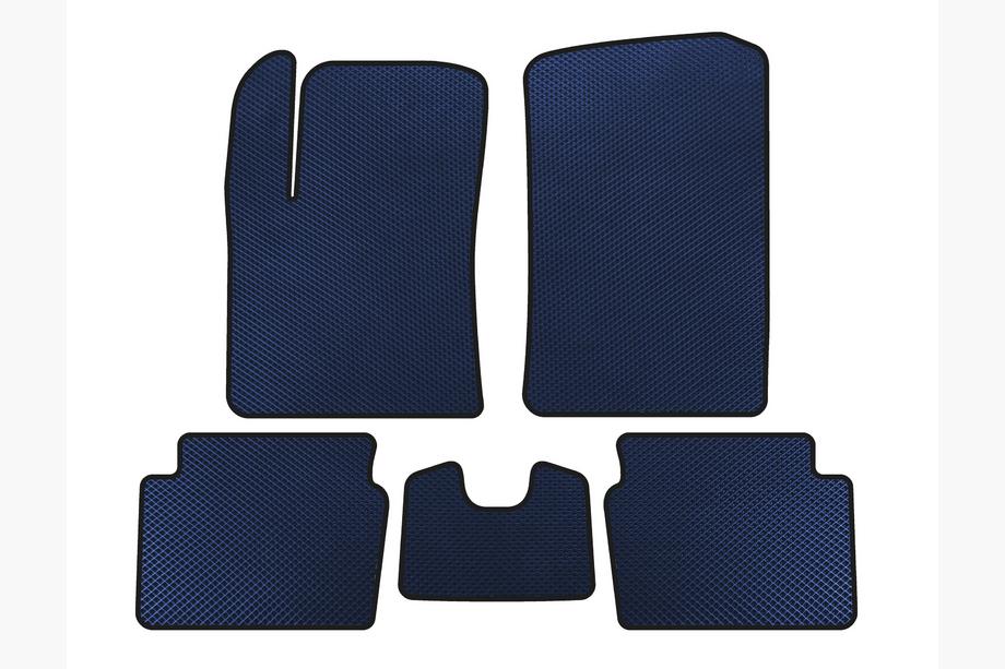 Hyundai I-10 2008-2013 EVA Floor Mats (HB, Blue) Image
