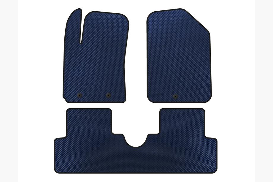 Hyundai I-10 2014-2017 EVA Floor Mats (HB, Blue) Image