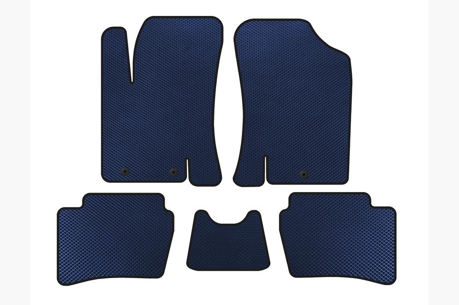 Hyundai I-20 2008-2012 EVA Floor Mats (HB, Blue) Image