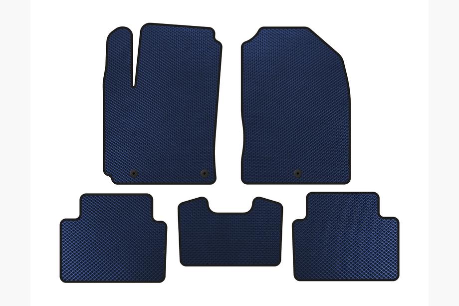 Hyundai Kona 2017-2023 EVA Floor Mats (Petrol, Blue) Image