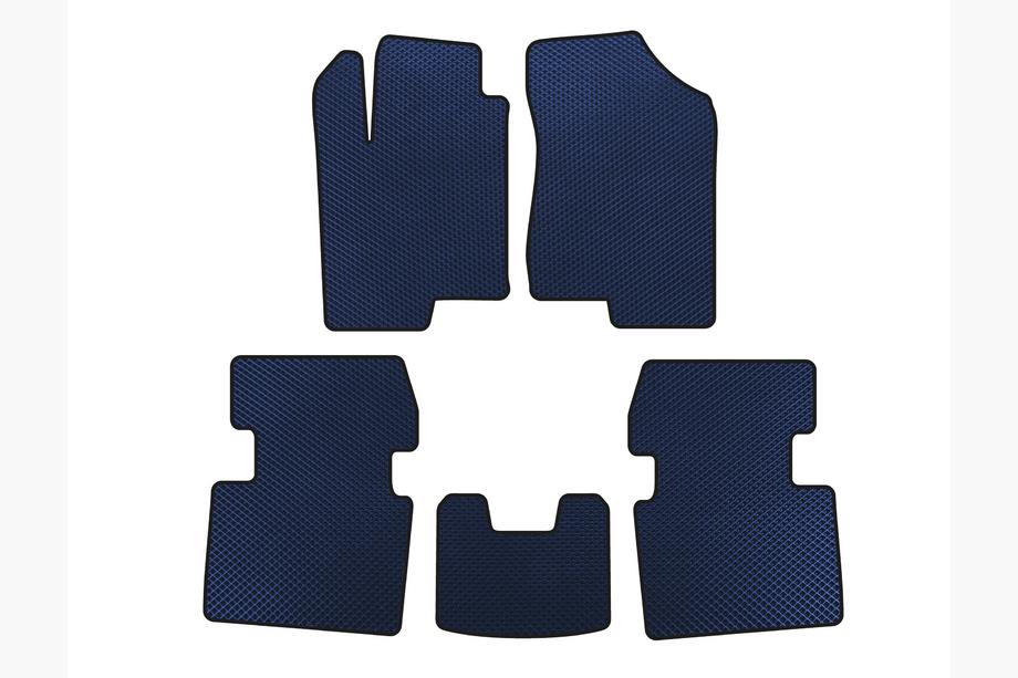 Hyundai Sonata NF 2004-2009 EVA Floor Mats (Blue) Image