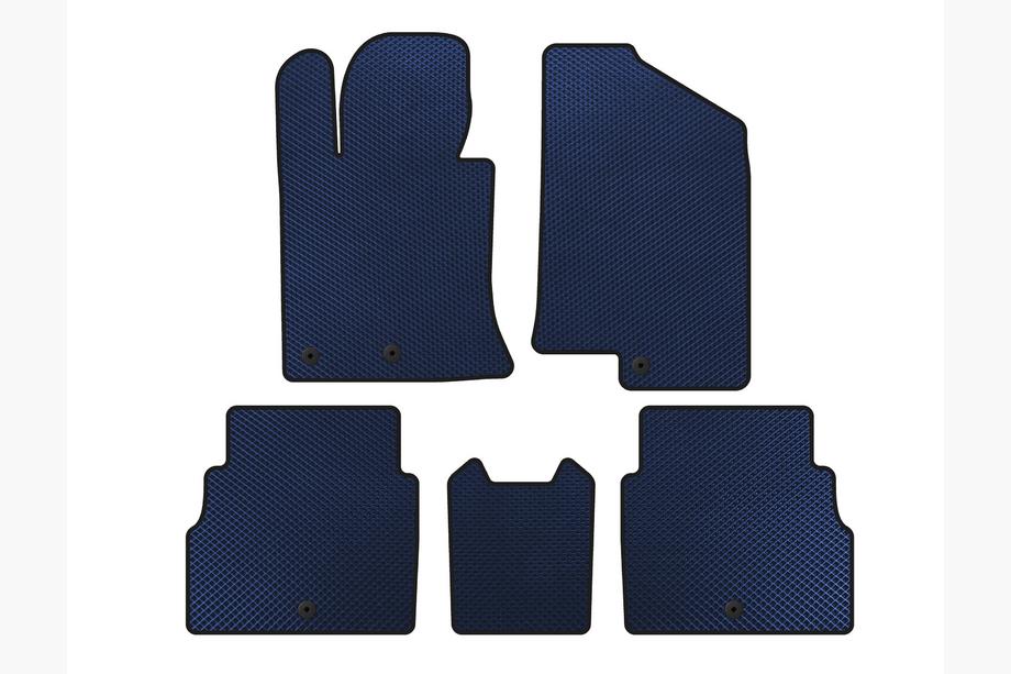 Hyundai Sonata YF 2010-2014 EVA Floor Mats V2 (Blue) Image