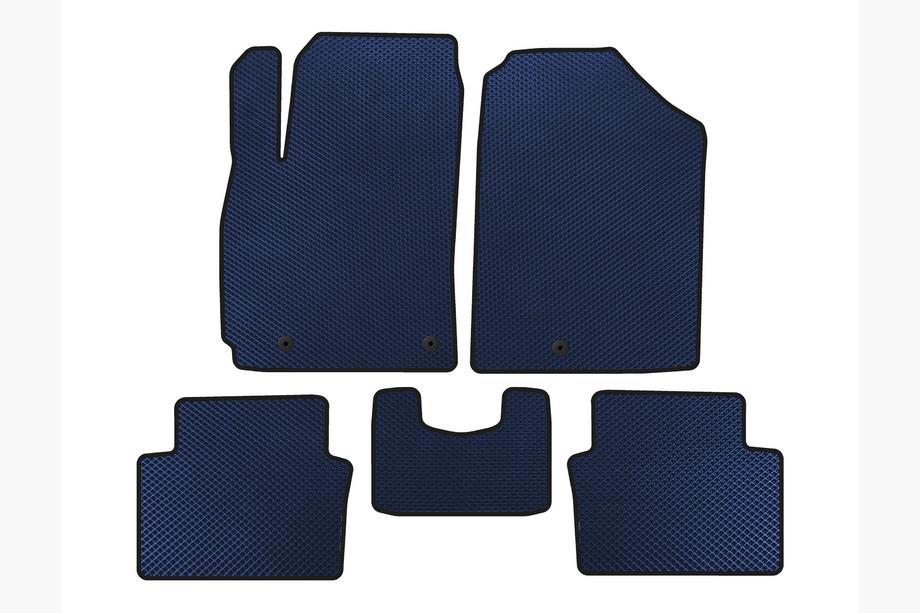 Hyundai Veloster 2018-2022 EVA Floor Mats (Coupe, Blue) Image