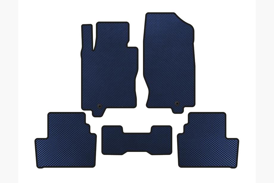 Infiniti G25/G35/37 (V36/CV36) 2006-2015 EVA Floor Mats (G35 S, Coupe, Blue) Image