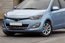 Hyundai I-20 2012-2014 Grille trim strips (2 pcs, stainless steel) photo 1