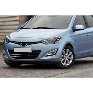Grille trim strips (2 pcs, stainless steel) Hyundai I-20 2012-2014 photo 1